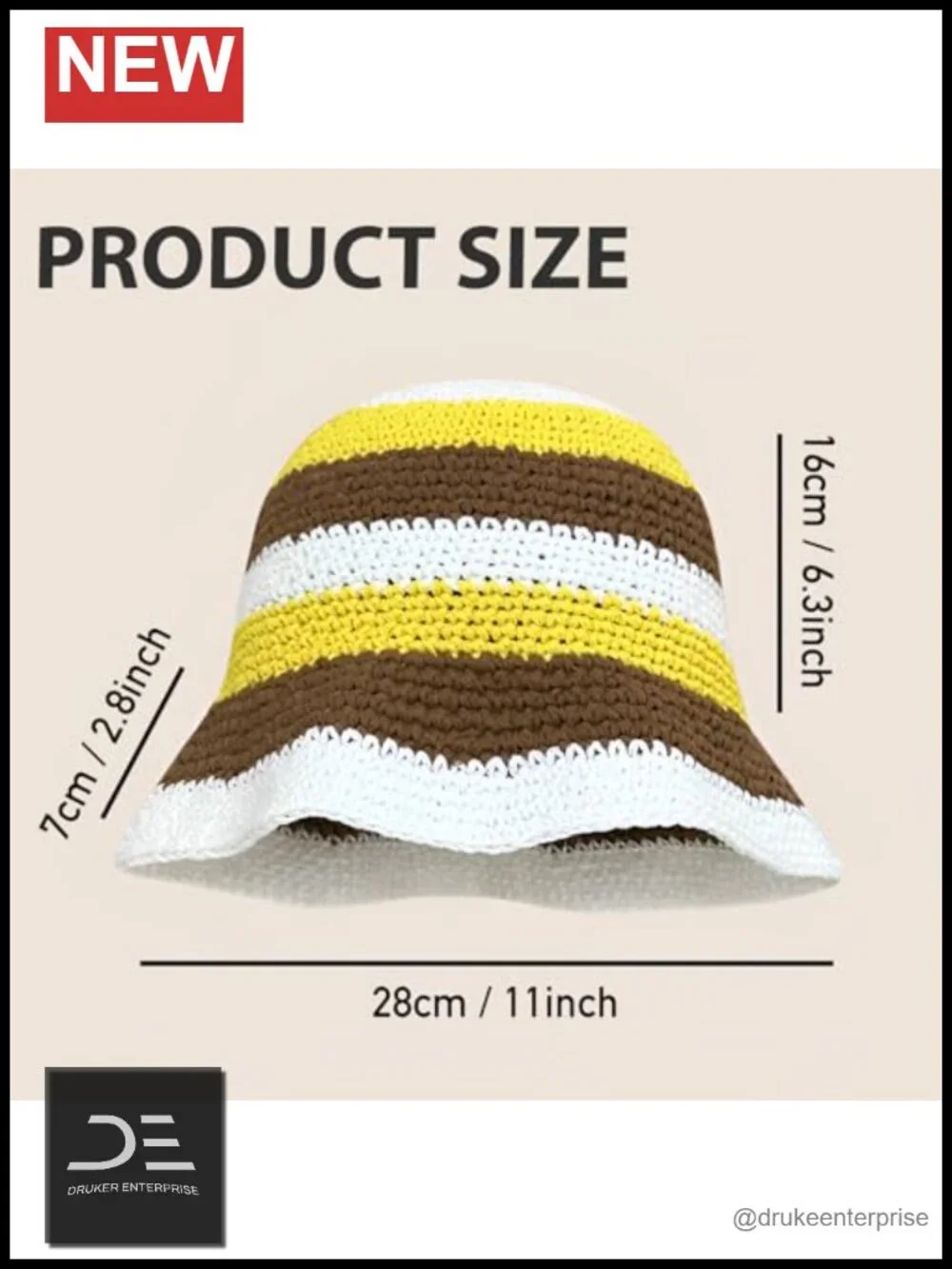 Handmade Crochet Bucket Hat Knit Cloche Beanie Foldable Floppy Sun Hat